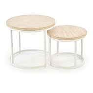 Halmar Oreo, stone / white - set of 2 - Coffee Table