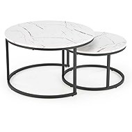 Halmar Java, marble / black - set 2 - Coffee Table