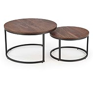 Halmar Java, walnut / black - set 2 - Coffee Table