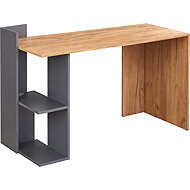 Halmar Console table Fino oak/anthracite - Console Table