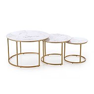 Halmar Tercera, marble / gold - Coffee Table