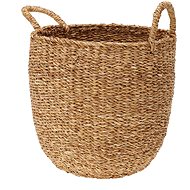 H&L Cyperus Wicker basket medium 32 × 32 × 40 cm natural - Basket