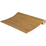 H&L Bamboo rug 80 × 50 cm, dark natural - Bath Mat