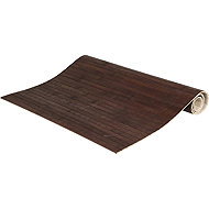 H&L Bamboo rug 80 × 50 cm, brown - Bath Mat