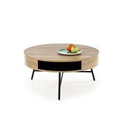 Halmar Camila, black / golden oak - Coffee Table