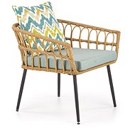 HALMAR Garden chair Gardena S1, rattan - Garden Armchair