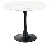 Halmar Ambrosio, bílý / černý - Dining Table