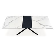 Halmar Diesel rozkládací, bílý / černý - Dining Table