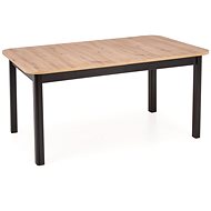 Halmar Florian rozkládací, 141 × 78 × 80, dub/černý, lamino - Dining Table