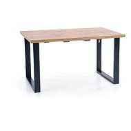Halmar Venom 160 / 210 cm, dub wotan / černý - Jídelní stůl
