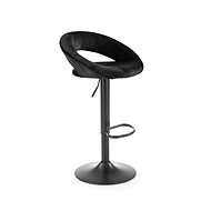 Halmar H102, černá, látka / kov - Bar Stool