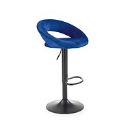 Halmar H102, blue, fabric / metal - Bar Stool
