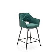 Halmar H107, zelená, látka / kov - Bar Stool