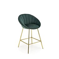 Halmar H112, zelená / zlatá - Bar Stool