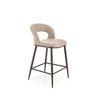 Halmar H114, béžová / ořechová - Bar Stool