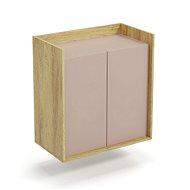 Halmar Commode Mobius 2D, hakora natural / antique pink - Chest of Drawers