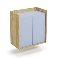 Halmar Commode Mobius 2D, hakora natural / light blue - Chest of Drawers