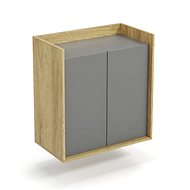 Halmar Commode Mobius 2D, hakora natural / grey - Chest of Drawers