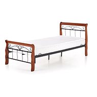 Halmar Bed Veronica 90 × 200 cm, antique cherry / black - Bed