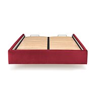 Halmar Tělo postele Modulo 160, úložný prostor, rošt, Monolith 59 bordó - Postel