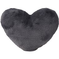 H&L Decorative pillow Heart 40 × 40 cm, dark grey - Pillow