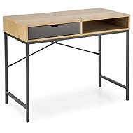 Halmar B50, golden oak/black - Writing Desk