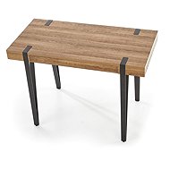 Halmar B39, honey walnut/black - Writing Desk