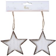 H&L Závěsná dekorace hvězda, set 2ks, 10cm - Christmas Decoration