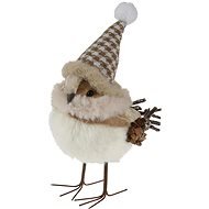 H&L Ptáček stojící 16cm s čepící, dekorace - Karácsonyi díszítés