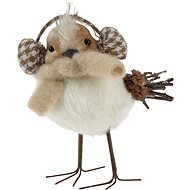 H&L Ptáček stojící 16cm se sluchátky, dekorace - Karácsonyi díszítés