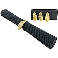 H&L Sada prstenů na ubrousky 4ks, zlatá, varianta C - Napkin Rings