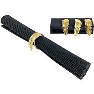 H&L Sada prstenů na ubrousky 4ks, zlatá, varianta D - Napkin Rings