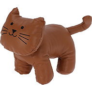H&L Doorstop Cat, brown, 20 × 28 × 10 cm - Doorstop