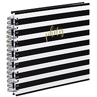 HAMA BLOCKS classic spiral 28 x 24 cm, 50 pages, white/black - Photo Album