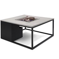 COSI- Cosiloft 100 Gas Fire Pit Table Black Frame / Grey Top - Garden Table