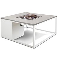 COSI- Cosiloft 100 Gas Fire Pit Table White Frame / Grey Top - Garden Table