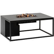 COSI- Cosiloft 120 Gas Fire Pit Table Black Frame / Black Top - Garden Table