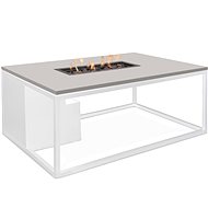 COSI- Cosiloft 120 Gas Fire Pit Table White Frame / Grey Top - Garden Table