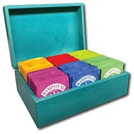 Hampstead Tea Mix of bagged organic teas 78 pcs 6 types, petrol wooden box - Tea