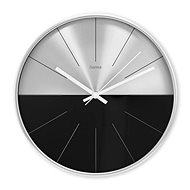 Hama Sicily 30 cm, silent running, black/silver - Wall Clock