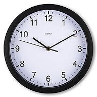 Hama Elba 25 cm, silent operation, black - Wall Clock