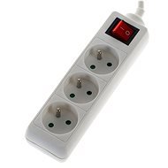 WowME Extension Lead 230V 3x Sockets, 3m with Switch - Extension Cable