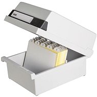 HAN A6 with lid, 177 x 140 x 250 mm, landscape, light grey - Index Card Box