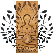 WALLITY Decorative wooden accessory for Meditation walnut black - Decoration