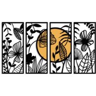 WALLITY Decorative wooden wall accessory Alba-1 black - Decoration