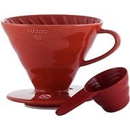 Hario Dripper V60-02 aus Keramik - rot - Filterkaffeemaschine