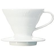 Hario Dripper V60-01, Ceramic, White - Drip Coffee Maker