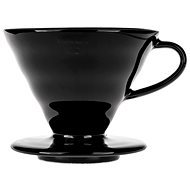 Hario Dripper V60-02 Kasuya, Ceramic, Black - Drip Coffee Maker