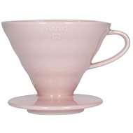 Hario Dripper V60-02, Ceramic, Pink - Drip Coffee Maker