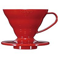 Hario DripperV60-01, keramický, červený - Drip Coffee Maker